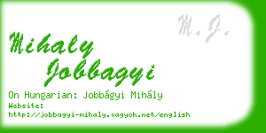mihaly jobbagyi business card
